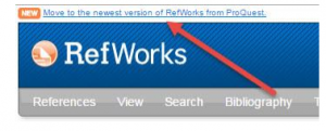 Link to the newest version of RefWorks