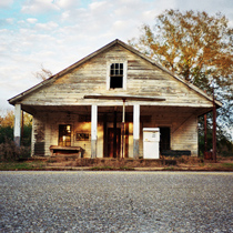 A wooden house
