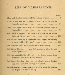 Partial page from Charles Carroll's “The Negro a Beast”; or, “In the Image of God.” St. Louis, Mo.: American Book and Bible House, 1900.