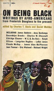 Cover of Davis and Walden's On Being Black, featuring a list of authors and illustrations of important figures