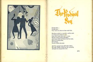 Interior facing pages of Johnson's God's Trombones