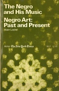 Cover to Locke's The Negro and His Music